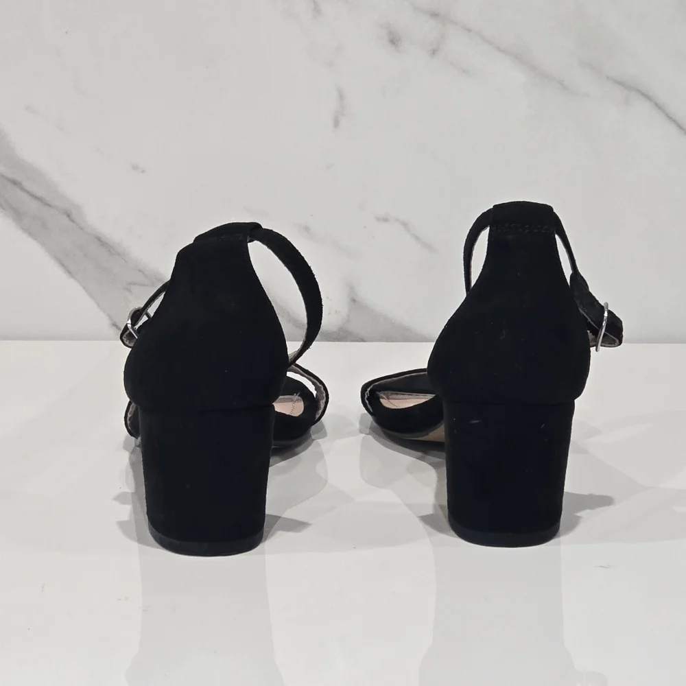 Steve Madden | Joarrson Black Girl's open toe Heels Size 1